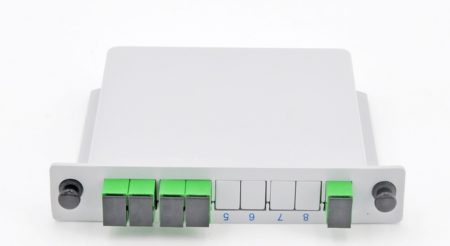 Splitter Óptico Cassette-Box PLC 1:4 conector SC/APC