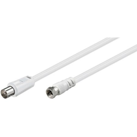 Cable prolongador coaxial conector F macho – IEC macho 1,5m