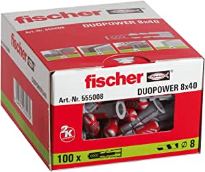 Taco para hormigón DuoPower 8*40 (100 uds.)_Fischer