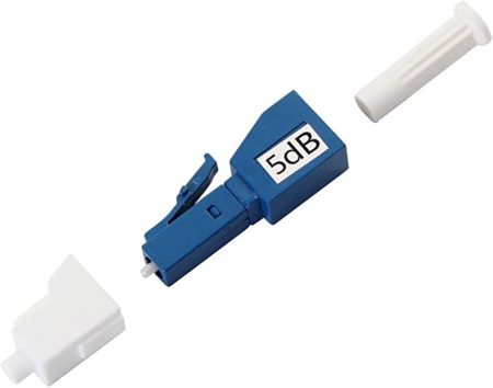 Atenuador de fibra óptica 5dB (LC/UPC)