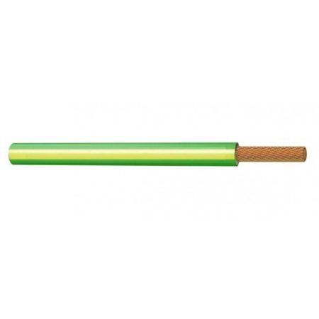 Cable eléctrico libre de halógeno ø 6mm | Verde – Amarillo