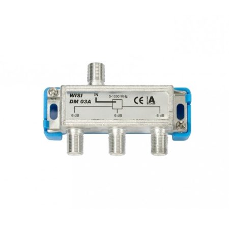 Repartidor coaxial 3 vías | clase A | 5-1000 MHz | pérdidas de paso – 6 dB