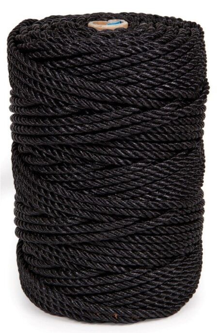 Cuerda de mandrilar | hilo de rafia | 1 cabo| monofilamentos trenzados | 200m | Negro