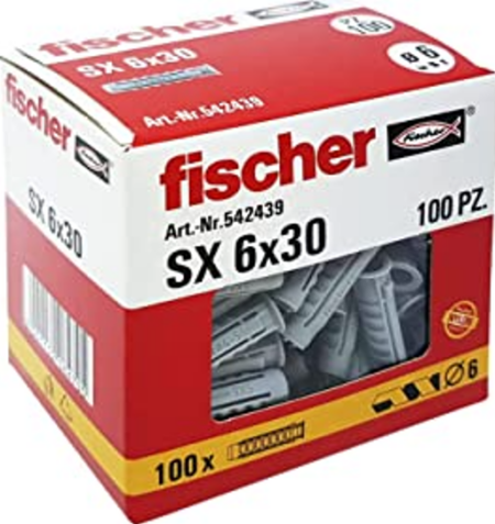 Taco para hormigón SX 6*30 (100 uds.)_Fischer