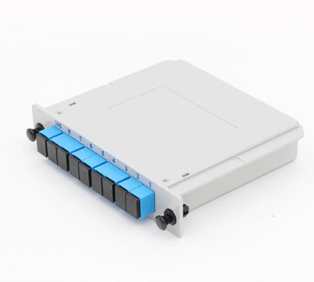 Splitter Óptico Cassette-Box PLC 1:8 conector SC/UPC