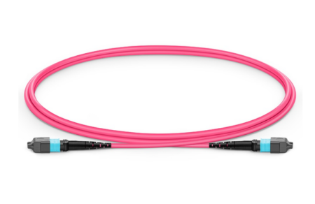 Cable de fibra óptica multimodo tipo B 12 fibras con conector MTP® 12 hembra – MTP® 12 hembra 5m _OM4 50/125 (OFNP)