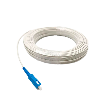 Acometida interior 1 fibra G657A2 con DuPont™ Kevlar® con conector SC/UPC ø 3mm – Blanco