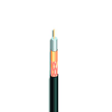 Cable coaxial RG6 | CPR Dca,s2,d2,a2 | 100m | Negro